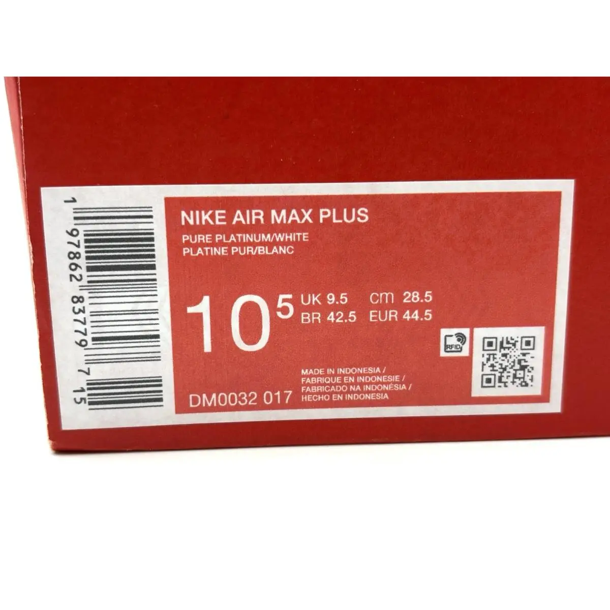 Nike shoes - Nike Air Max Plus - Air Max Plus - DM0032-017 - Black/Red/White 10