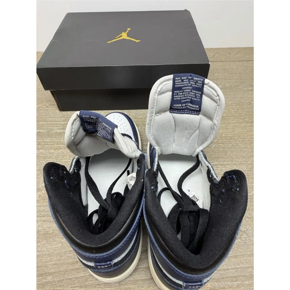 Nike shoes - Air Jordan 1 - Air - FD5304010 FD5304 010 - Black, Medium Gray - White 10