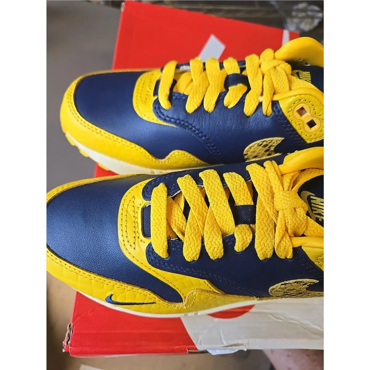Nike shoes - Nike Air Max 1 - Air Max - FJ5479-410 - Midnight Navy/Varsity Maize-Natural 1