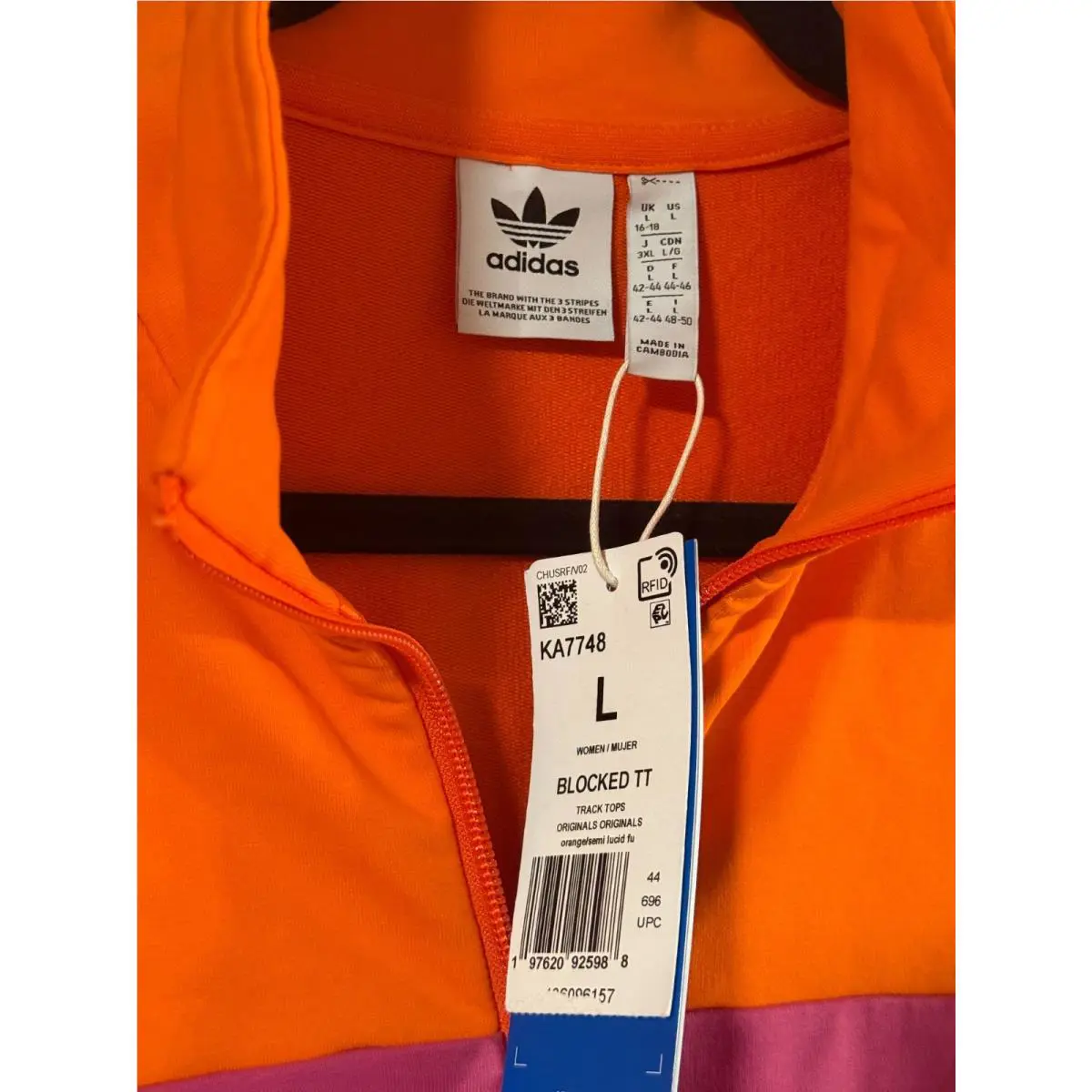 Adidas clothing - KA7748 - KA7748 - Orange / Semi Lucid Fuchsia (UPC: 197620925988) 8