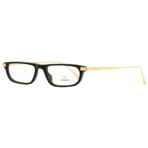 Omega Rectangular Eyeglasses OM5012 001 Black/gold 52mm 5012