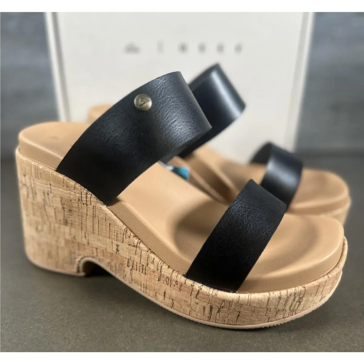 Reef Women`s Sunset Ibiza Wedge Sandals Black CJ6831