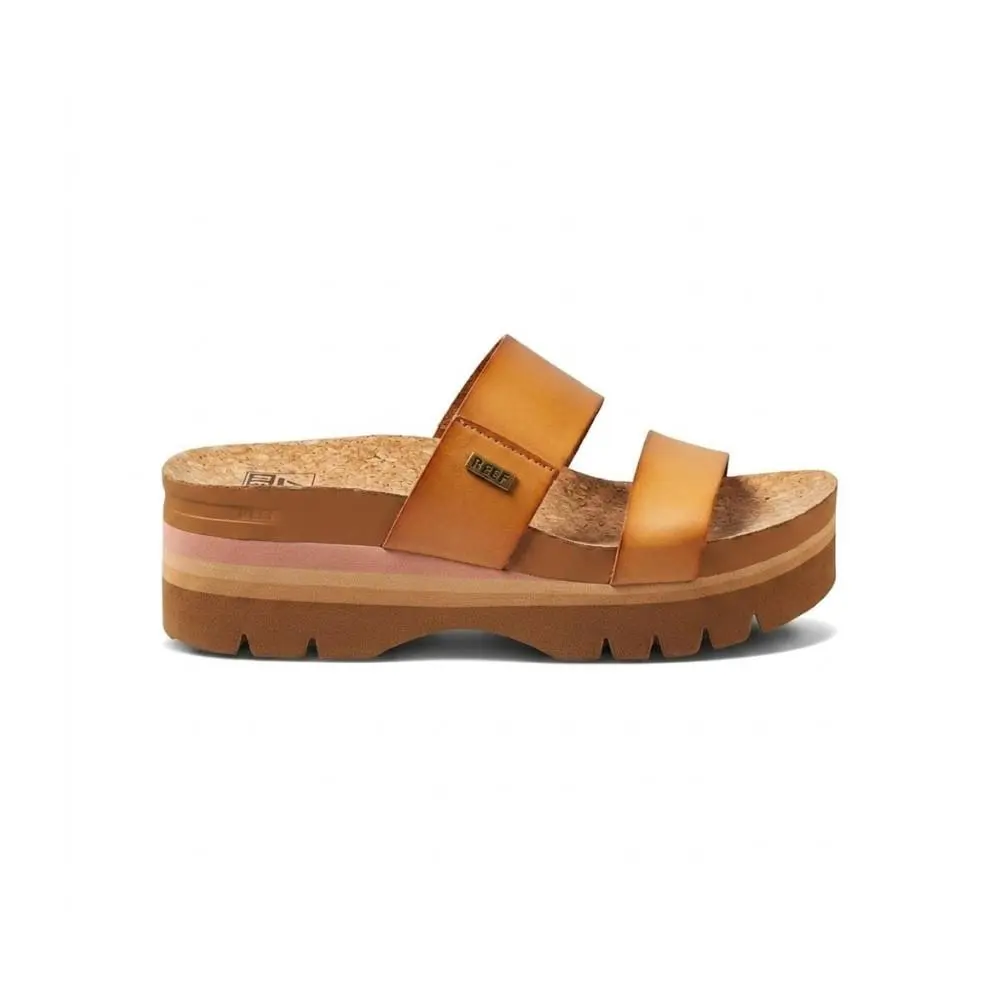 Reef Cushion Vista Higher Women`s Slide Sandals - Natural - Natural