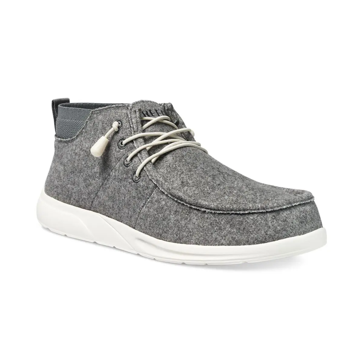 Reef Cushion Coast Sneakers Mens 8.5M Heather Gray Moc Toe Slip On Shoes JZZ1283 - Gray