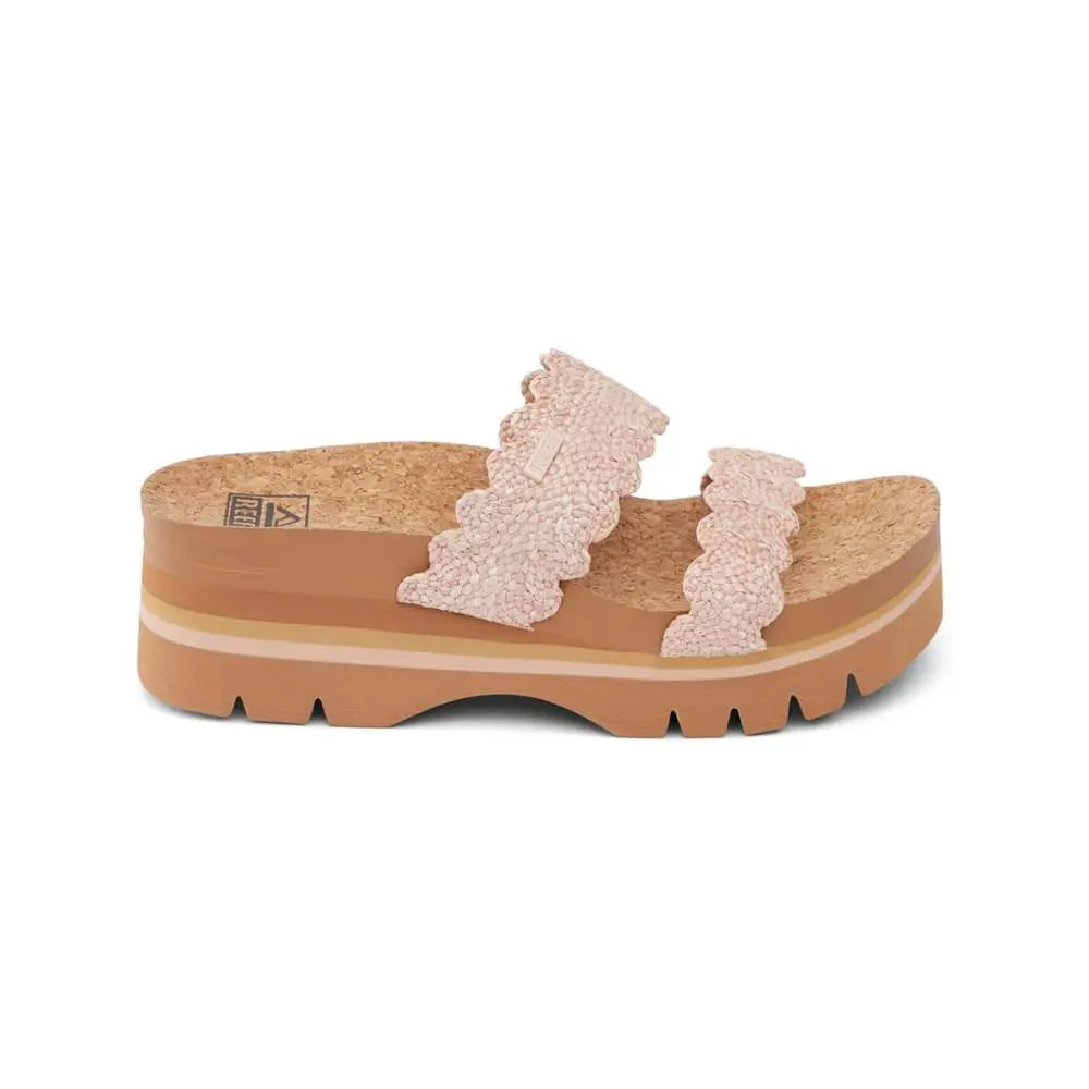 Reef Cushion Vista Higher Women`s Platform Sandals - Scalopped Rose - Scalopped Rose