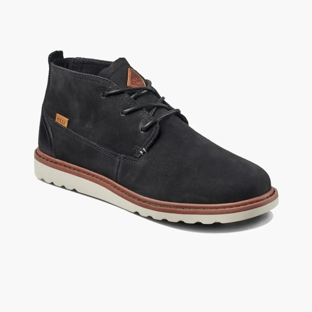 Reef Voyage Boot Black/natural Leather Ankle Boots