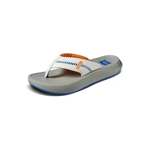 Reef Swellsole Cruiser Mens Recovery Flip Flop Blue/white/orange Size: 10 US