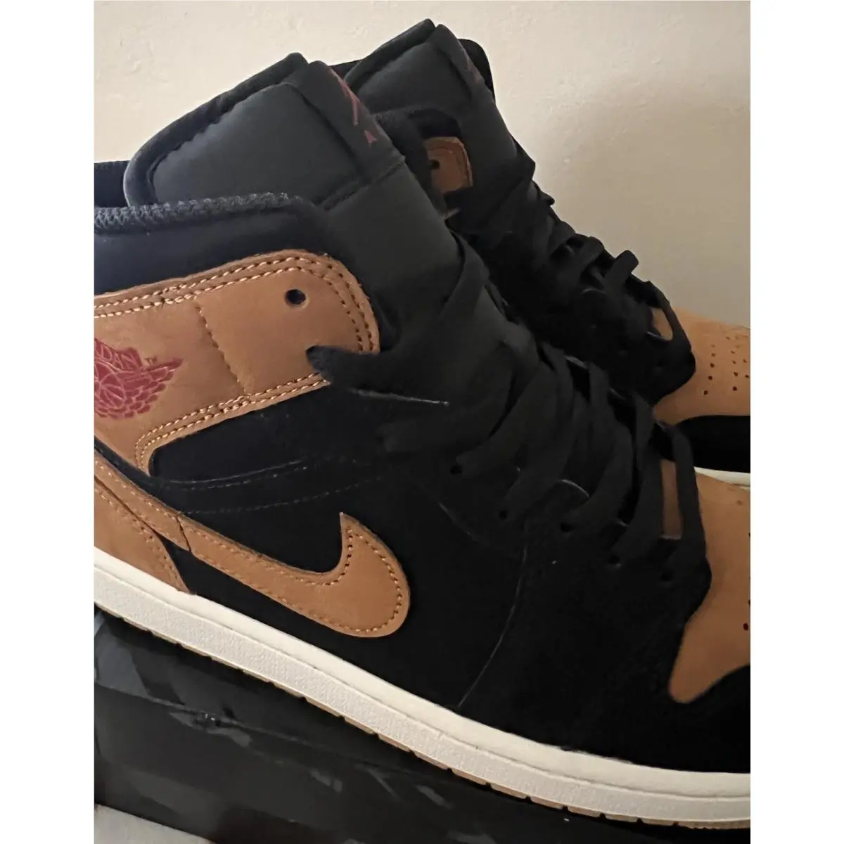 Nike shoes - Nike Air Jordan 1 - Air - HV4091 002 - Black/Flax/Varsity Red 5