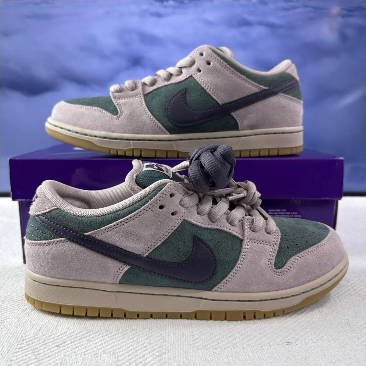 Nike SB Dunk Low Pro Mineral Slate Dark Raisin - Size 8M / 9.5W HQ1625-300