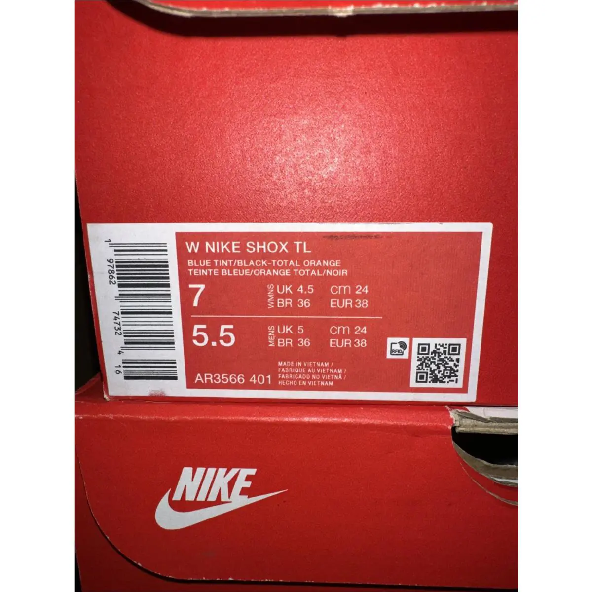 Nike shoes - Nike Shox TL - Shox - AR3566-401 - Blue (UPC: 197862747324) 5