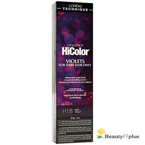 L`oreal Excellence Hicolor For Dark Hair 1.74oz 6 Packs H18 - Deep Violet by L'Oréal