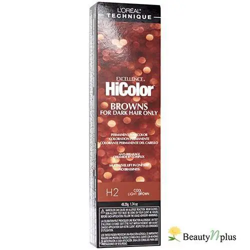 L`oreal Excellence Hicolor For Dark Hair 1.74oz 6 Packs H2 - Cool Light Brown by L'Oréal