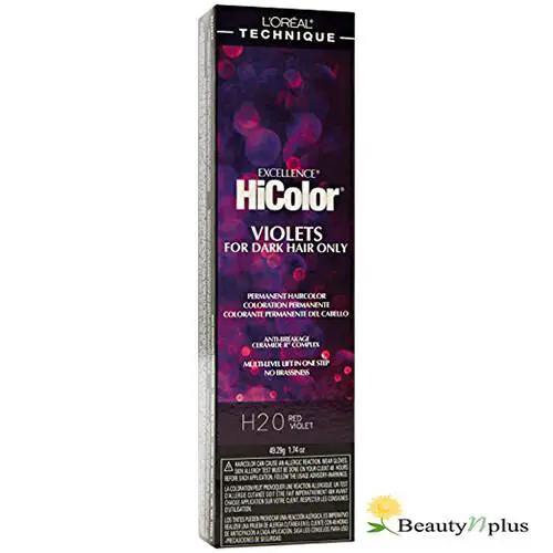 L`oreal Excellence Hicolor For Dark Hair 1.74oz 6 Packs H20 - Red Violet by L'Oréal