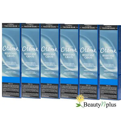L`oreal Excellence Creme Resistant Grays Haircolor 1.74oz 6 Packs