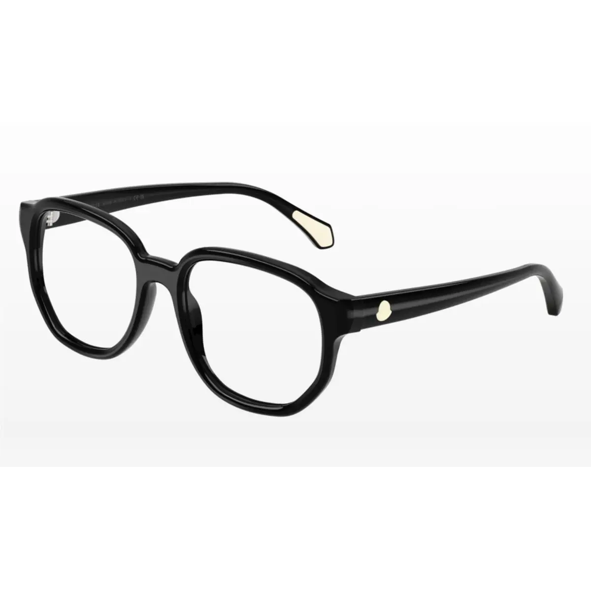 Large Moncler Rx-able Eyeglasses ME 2027 5001 55-19 145 Shiny Black Frames