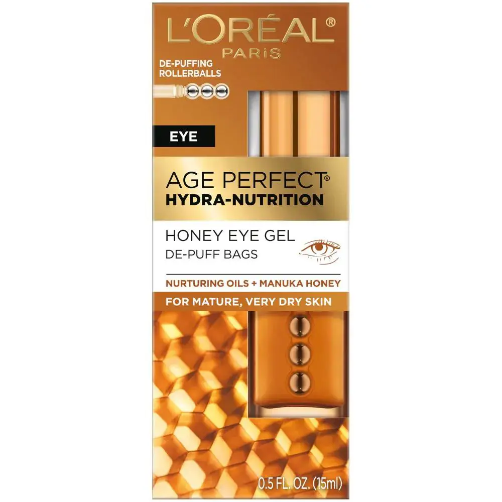 L`oréal Paris Skincare Age Perfect Hydra Nutrition Honey Eye Gel 0.5 fl oz