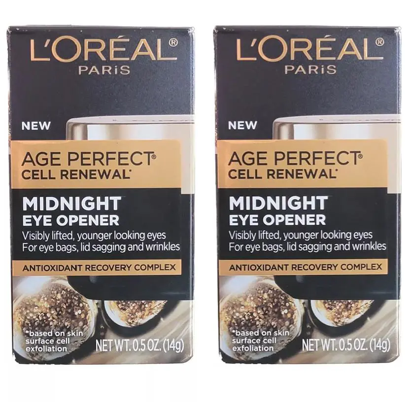 L`oréal L’oreal Paris Age Perfect Cell Renewal Midnight Eye Opener 0.5 oz Pack of 2