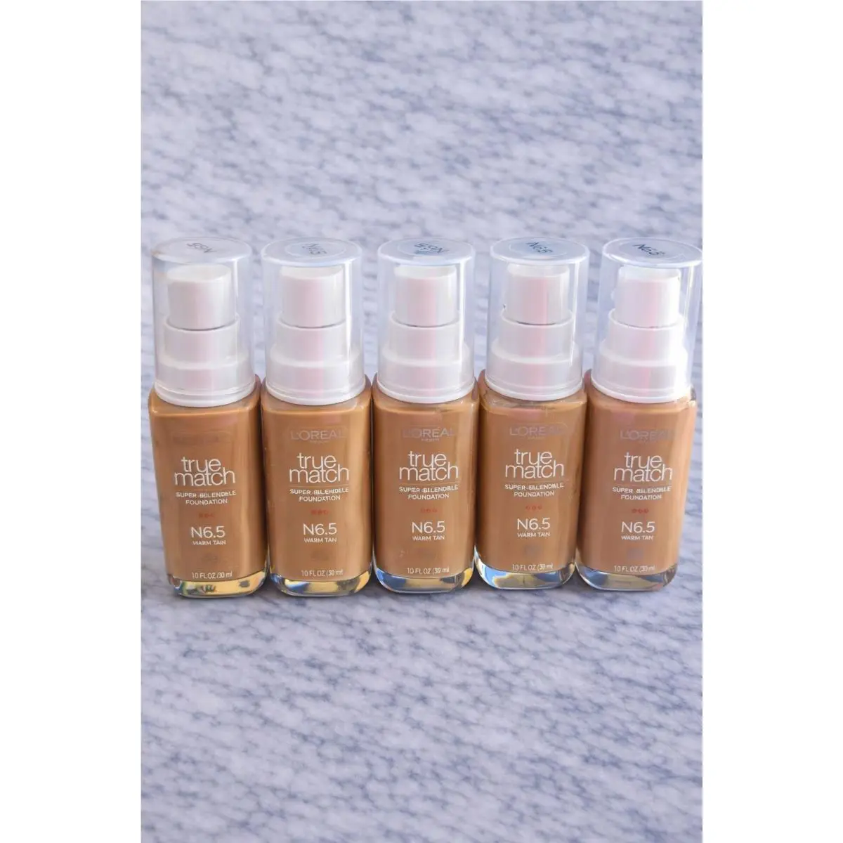 5 Count L`oreal Paris True Match Foundation N6.5 Neutral Medium Deep