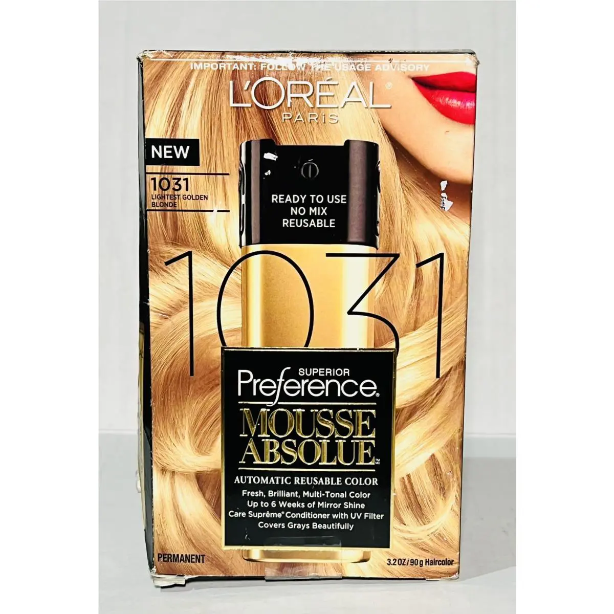 L`oréal Superior Preference Mousse Absolue Lightest 1031 Golden Blonde U41D