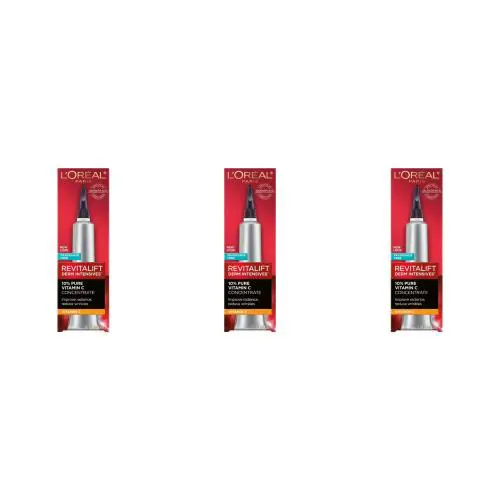 L`oreal Revitalift Vitamin C Serum 3 Pk 1oz Bottles Pure Concentrate Facial Care