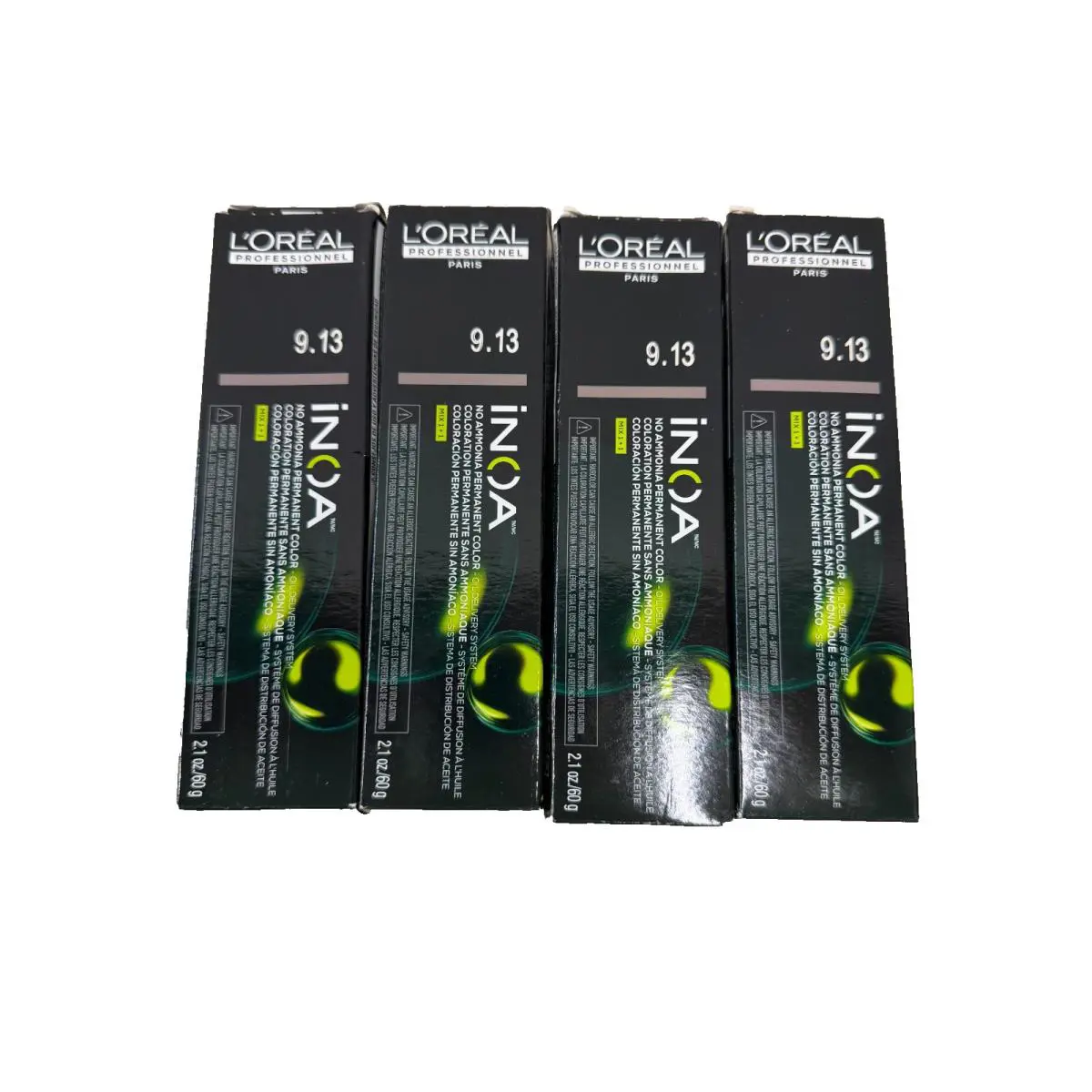 L`oréal L’oreal Professional Paris Inoa Hair Color 9.13 Permanent Dye 2.1oz Set of 4