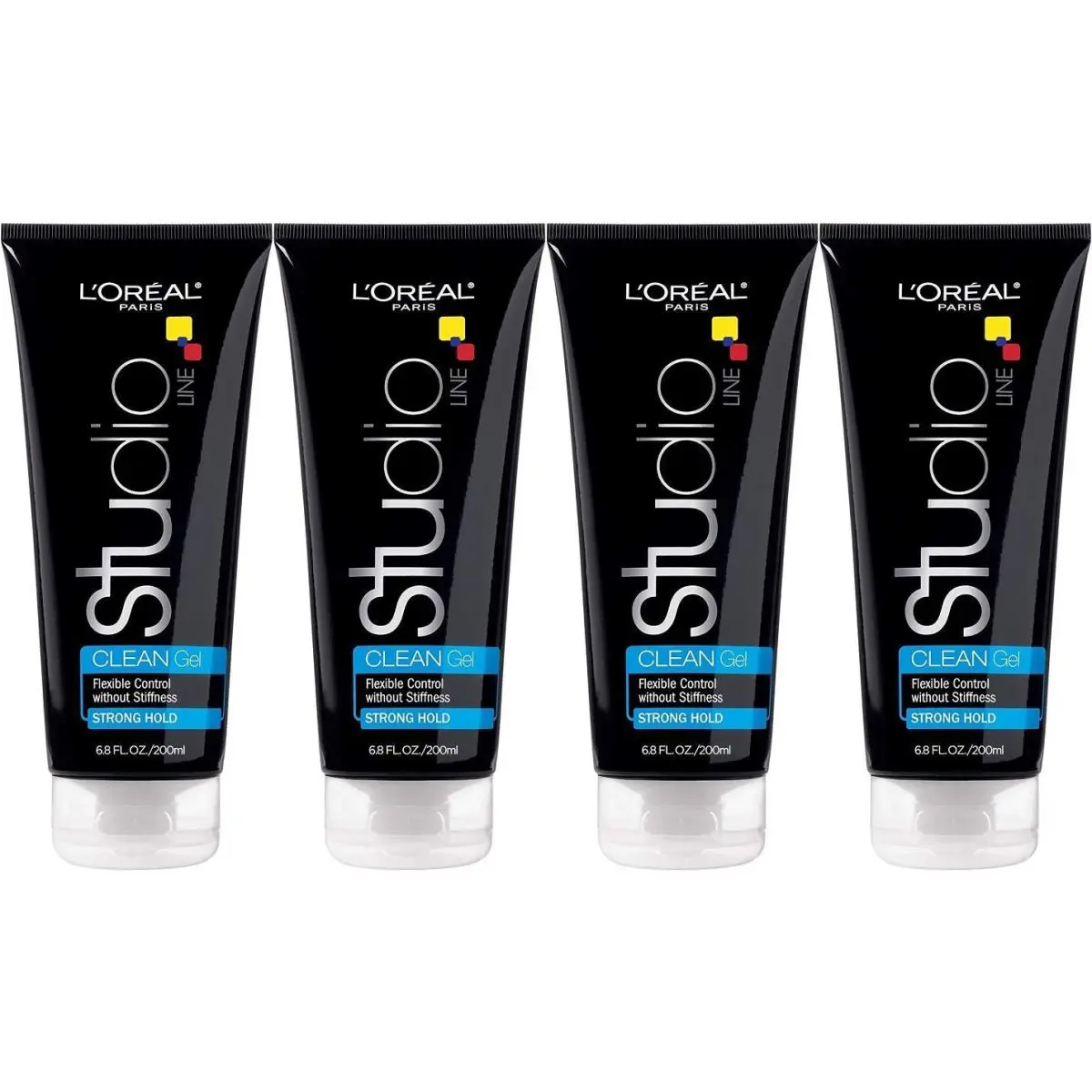 L`oréal Clear Minded Clean Gel 6.80 oz Pack of 4 - Strong Hold Weightless Control