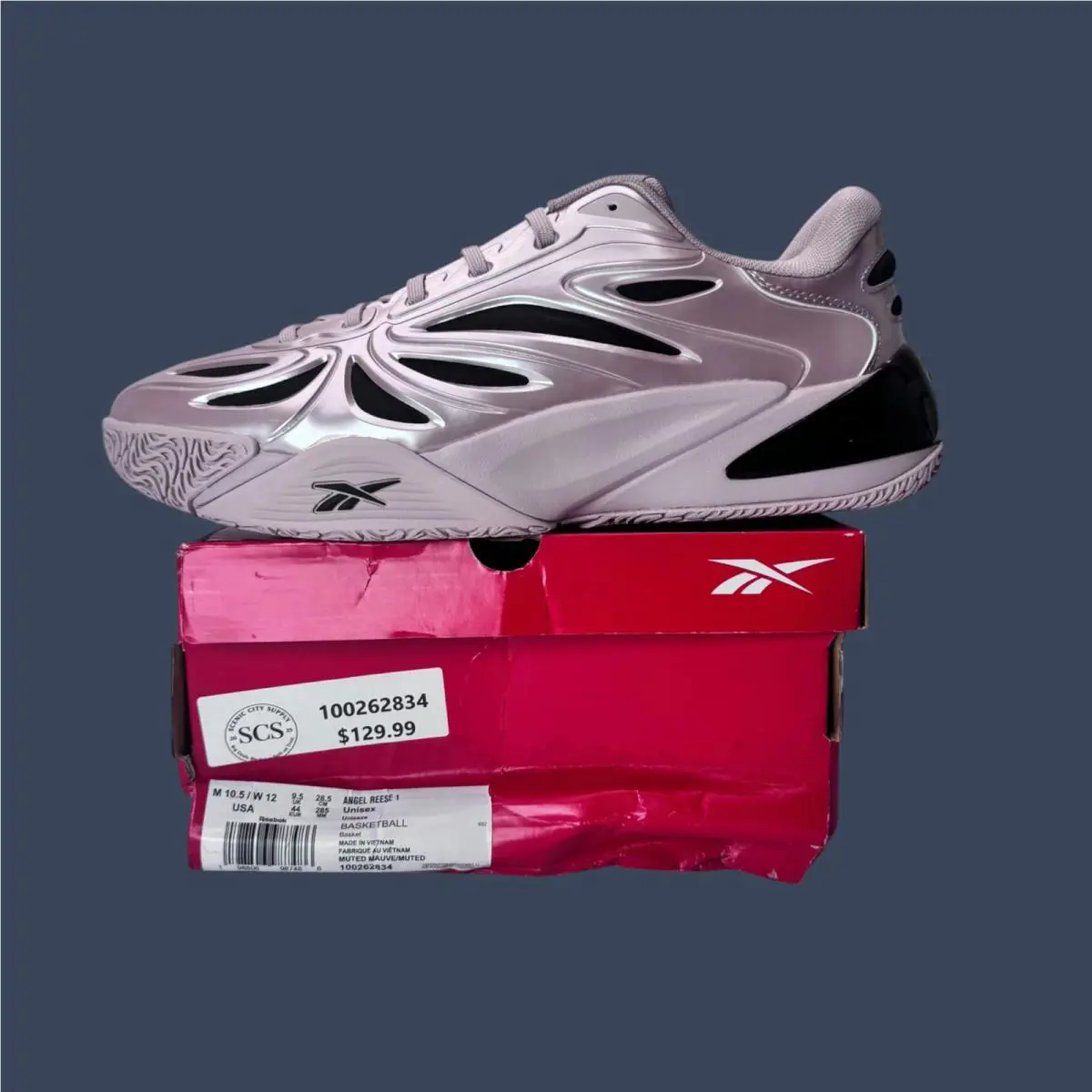 Reebok shoes - Reebok Angel Reese 1 Muted Mauve/Black | 100262834 5