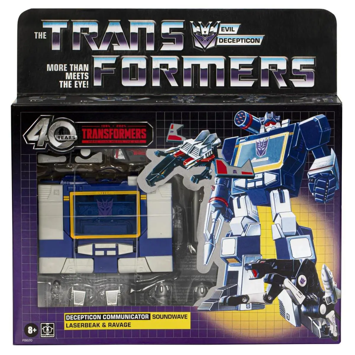 Hasbro Transformers Retro 40th Anniversary G1 Soundwave - Laserbeak - Ravage