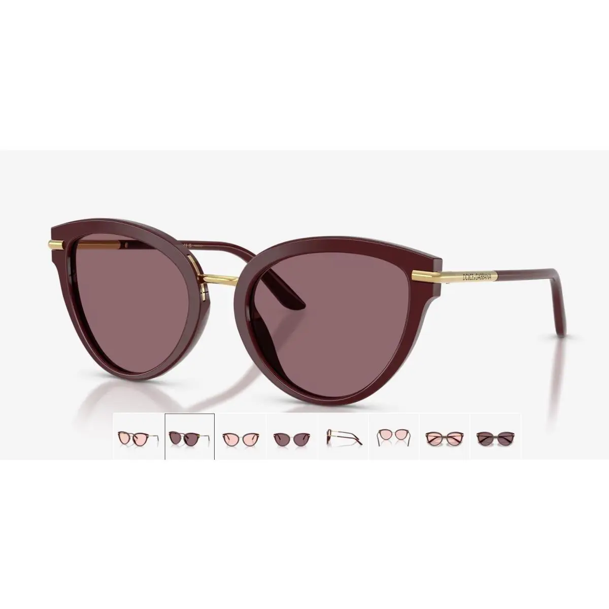 Dolce Gabbana Sunglasses Red Pink to Violet Photochromic DG4492 3091/P5 W/case
