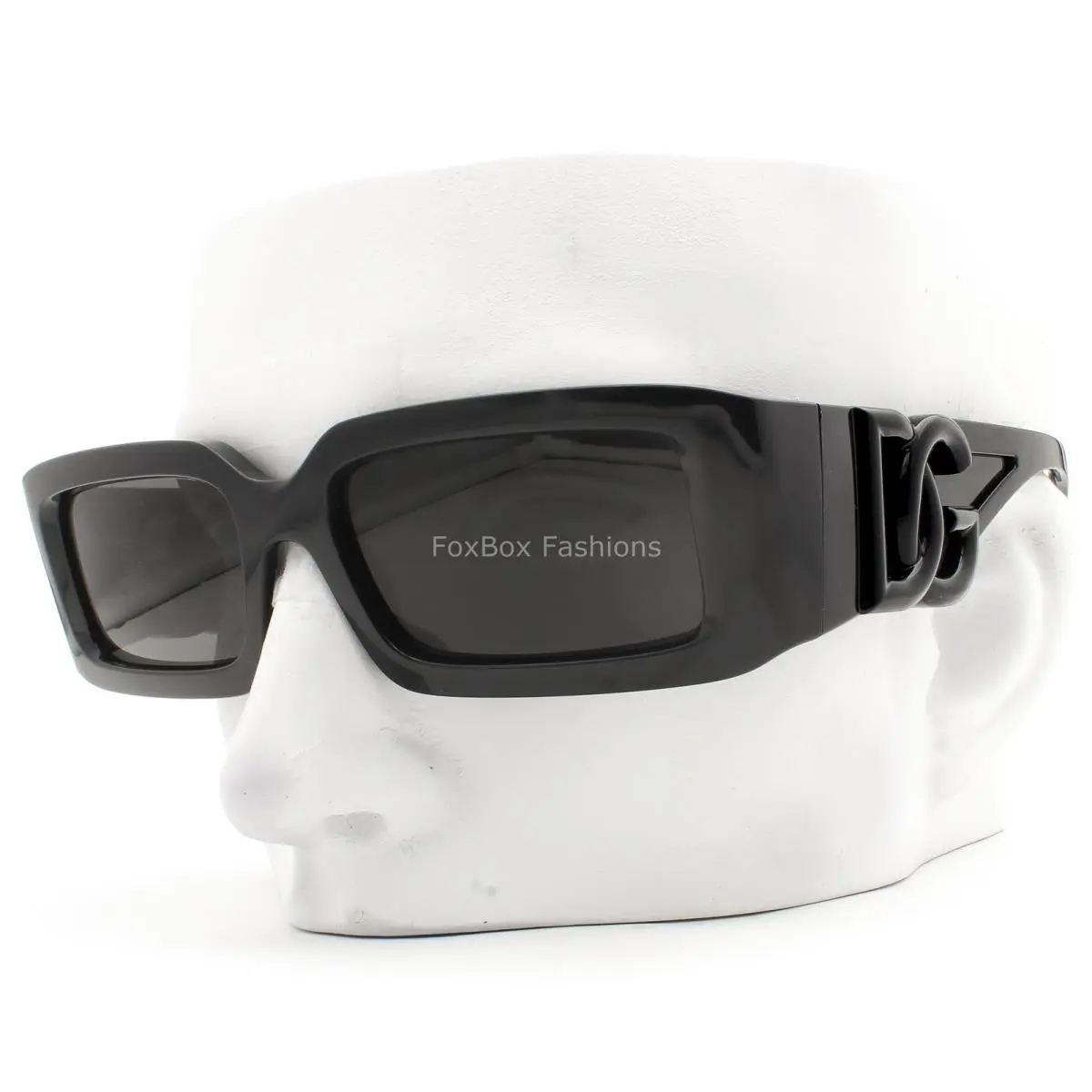 Dolce Gabbana Sunglasses Polished Black Dark Gray DG 6197 501/87 with Case