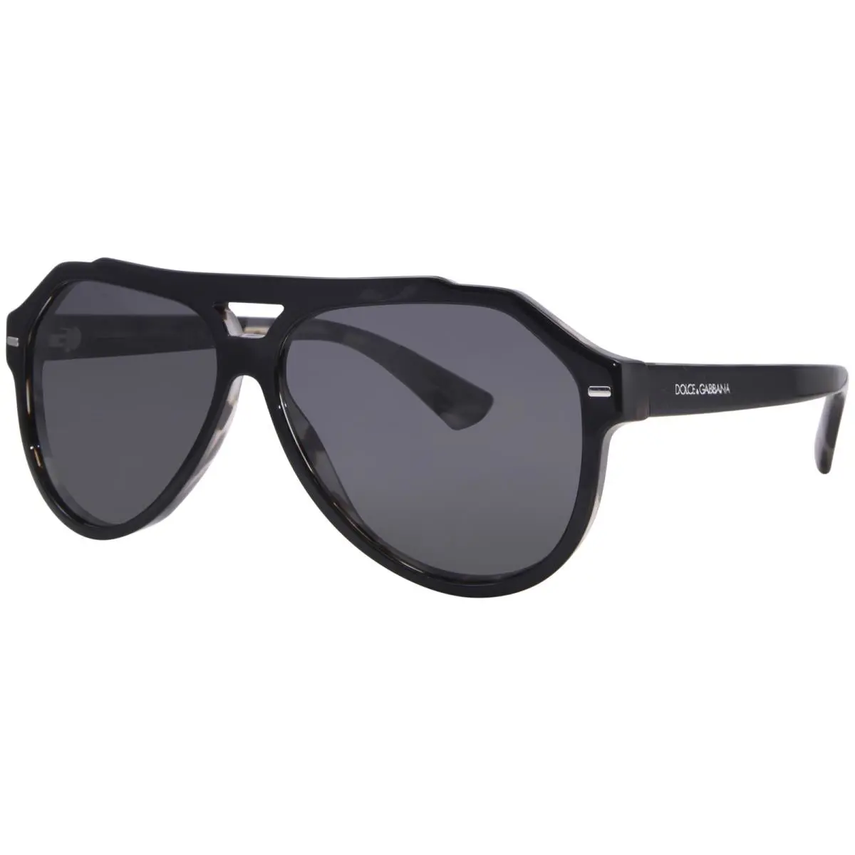 Dolce Gabbana DG4452 340387 Sunglasses Men`s Black/grey Havana/dark Grey 60mm