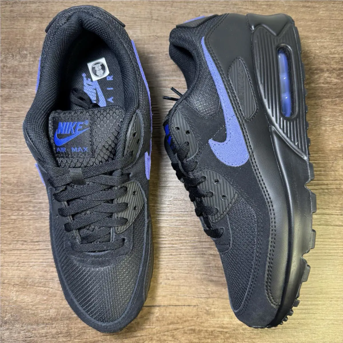 Nike Air Max 90 ‘black Sapphire’ Men’s Size 10 DM0029-021 No Lid