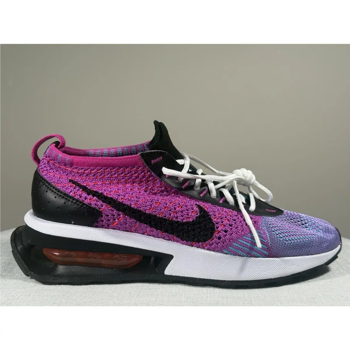 Airmax Flyknit Race Fuchsia Dream/black FD0822-500 Women`s 6.5 by Nike