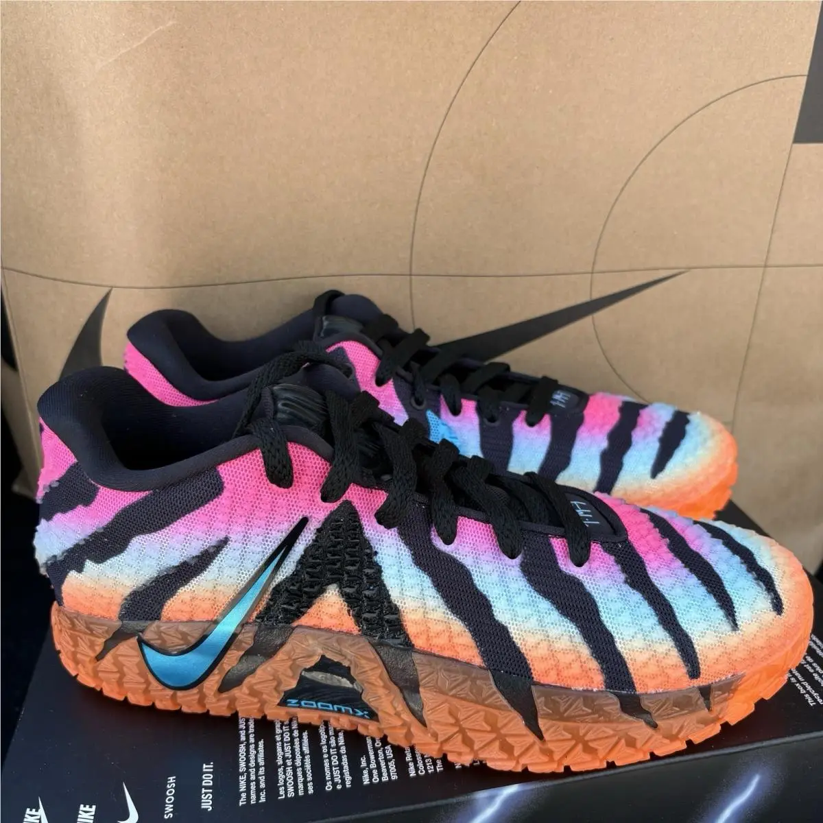 Nike Ja 3 Tri-state “at Dawn” Black Total Orange Nby IQ6705-001 Men Size 8.5 - Multicolor
