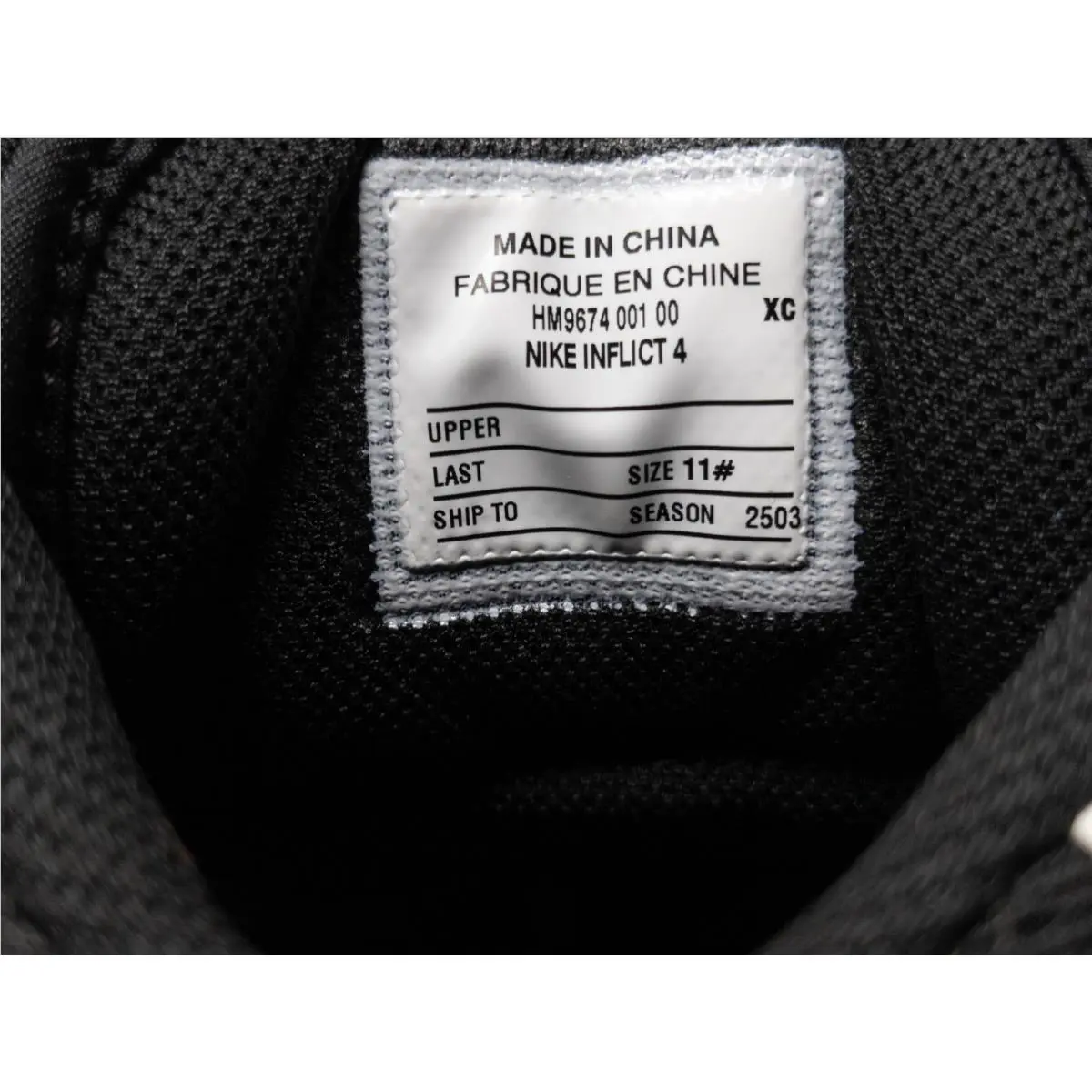 Nike shoes - Nike Inflict 4 - Inflict - HM9674-001 - Black 9