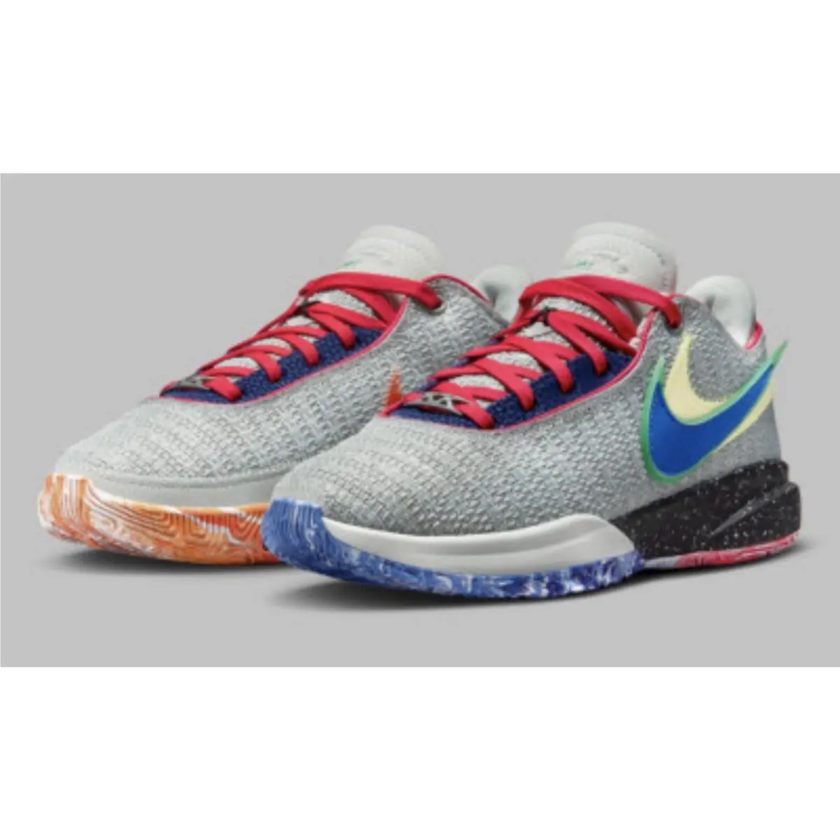 Nike Lebron 20 XX `nike Lifer` Silver Gray Basketball Shoes DQ8651 002 Size 6y