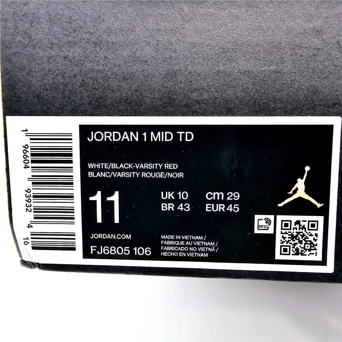 Nike shoes - Nike Air Jordan 1 - Air - FJ6805-106 - Red 4