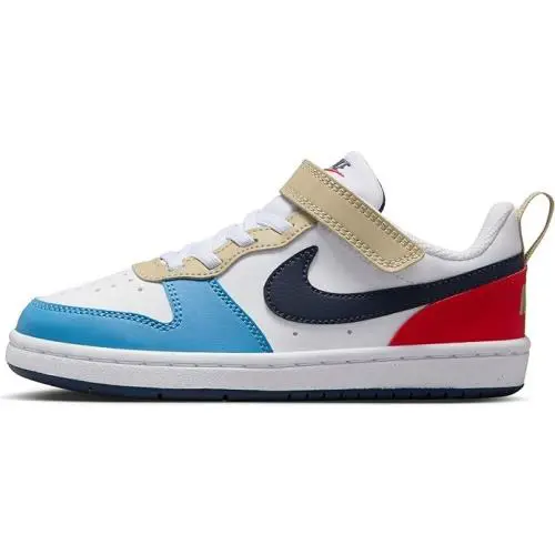Nike shoes - Nike Court Borough - Court Borough - White/Thunder Blue-LT Crimson (UPC: 197859878918) 2