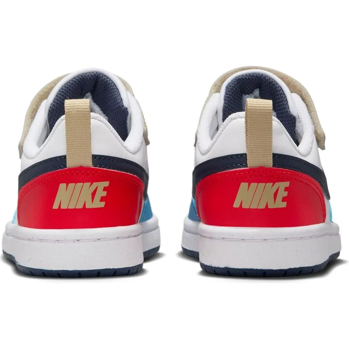 Nike shoes - Nike Court Borough - Court Borough - White/Thunder Blue-LT Crimson (UPC: 197859878918) 3
