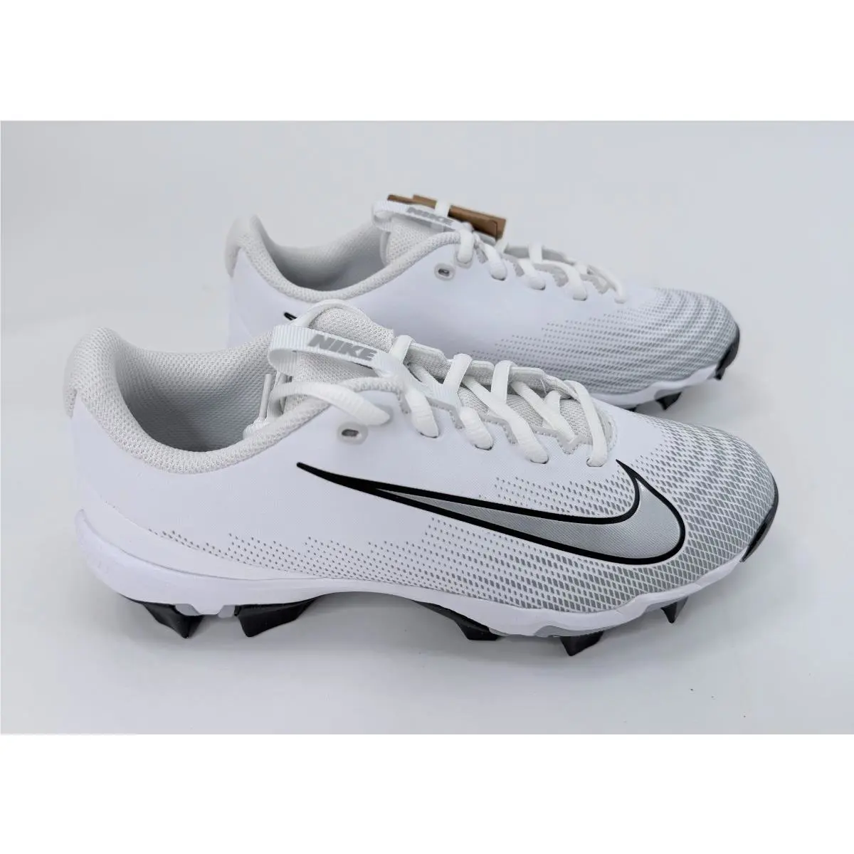 Nike Vapor Shark 3 Big Kids` Football Cleats White/wolf Size 5.5 Y FB3306 100