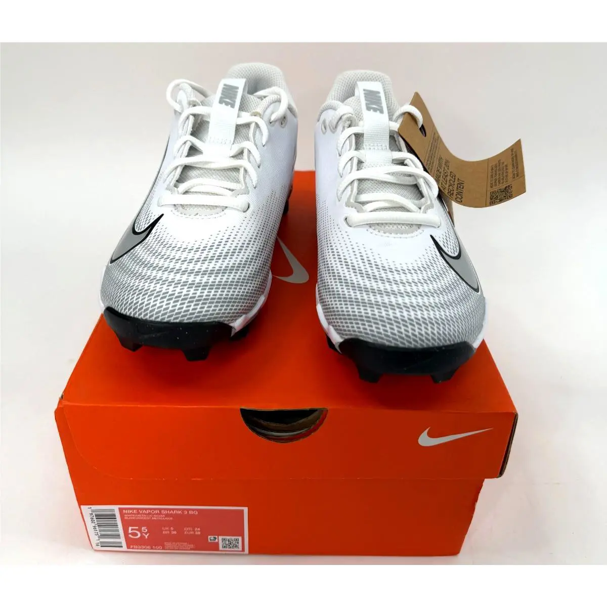 Nike shoes - Nike Vapor Shark - Vapor Shark - White/Wolf Grey/Black/Metallic Silver 2
