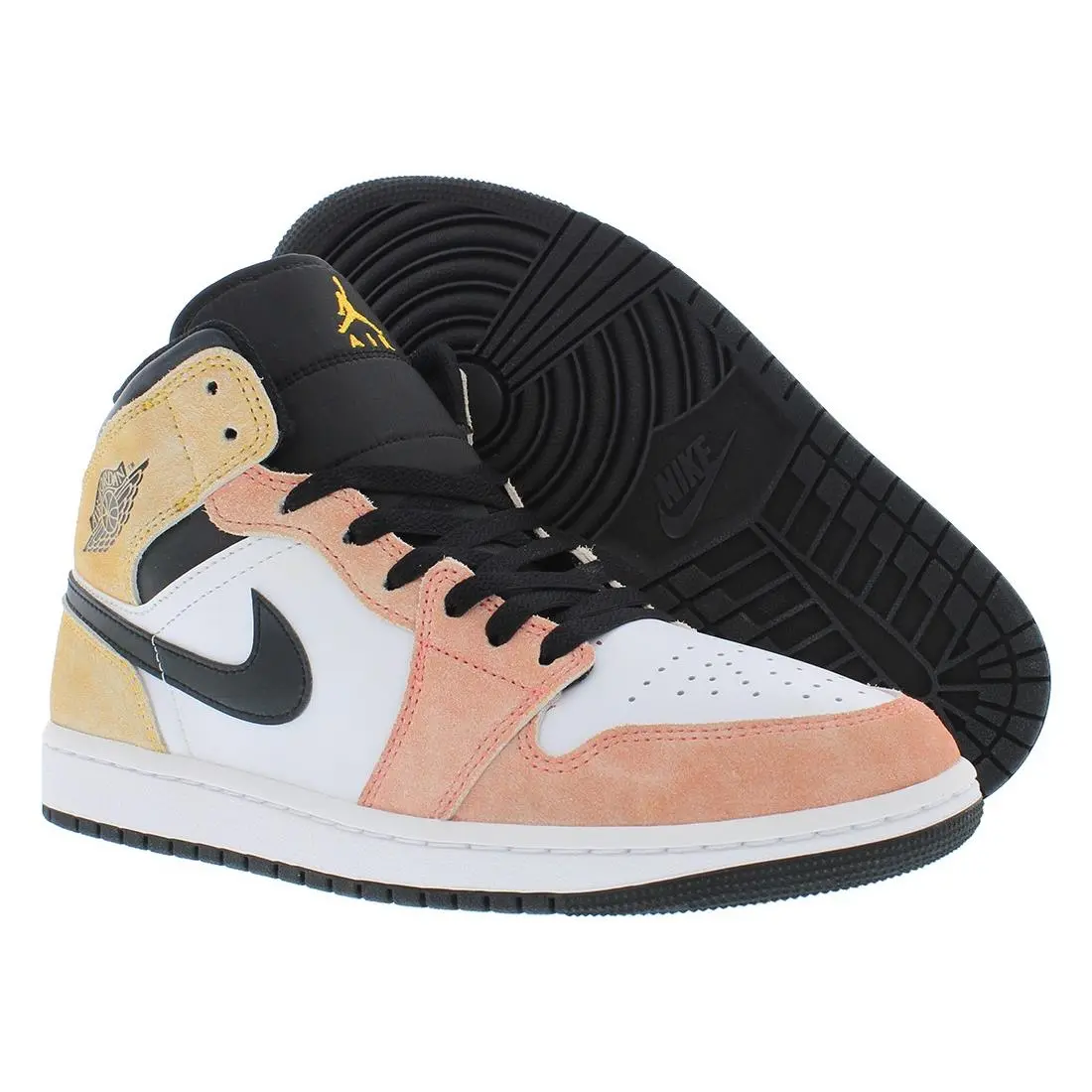 Nike Air Jordan 1 Mid Se Mens Shoes Size 11 Color: Magic Ember/sundial White