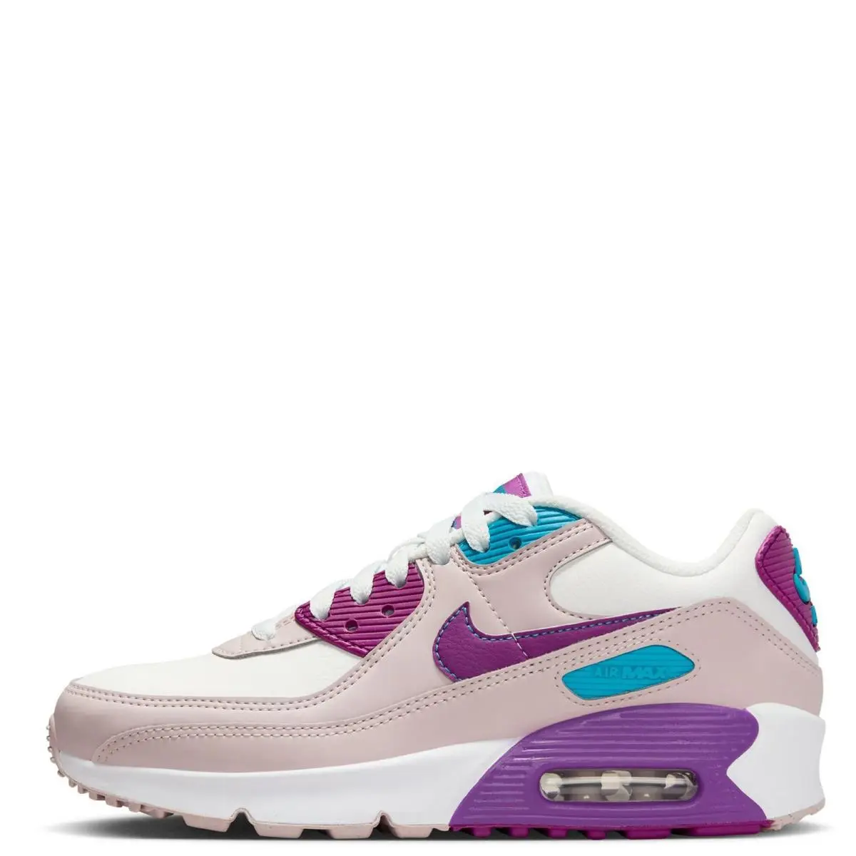 Big Kid`s Nike Air Max 90 Ltr Summit White/viotech CD6864 126 - 5.5 - Summit White/Viotech