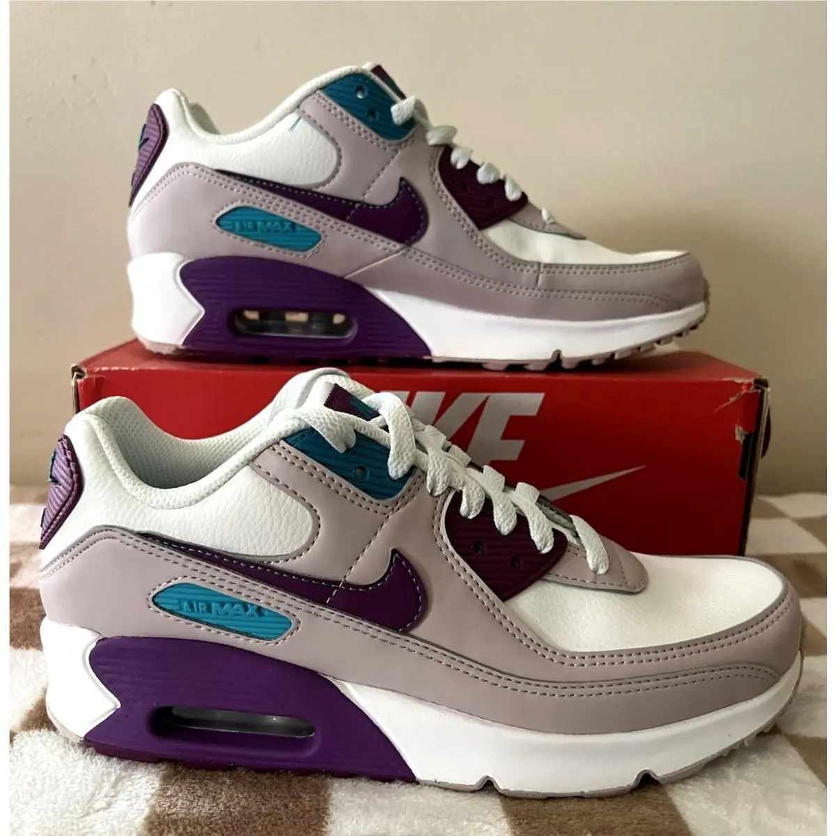 Nike Air Max 90 Ltr GS Sneakers White/viotech CD6864 126 Youth 5/Women’s 6.5 - Summit White/Viotech