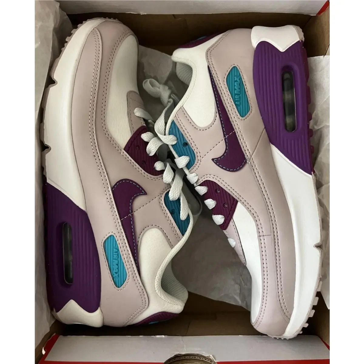 Nike shoes - Nike Air Max 90 - Air Max - CD6864 126 - Summit White/Viotech 12