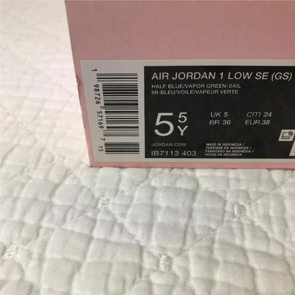 Nike shoes - Air Jordan 1 Low SE - half blue/ vapor green sail 11