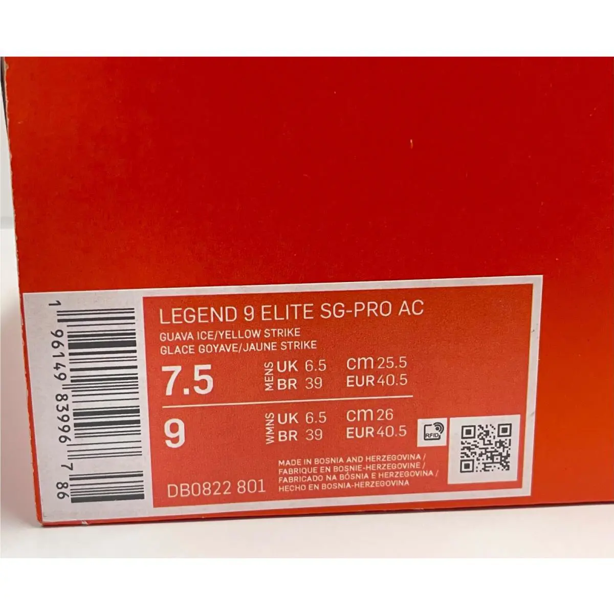 Nike shoes - Nike Legend - Legend - DB0822801 - Pink, Manufacturer Code: Guava Ice/Yellow Strike (UPC: 196149839967) 8