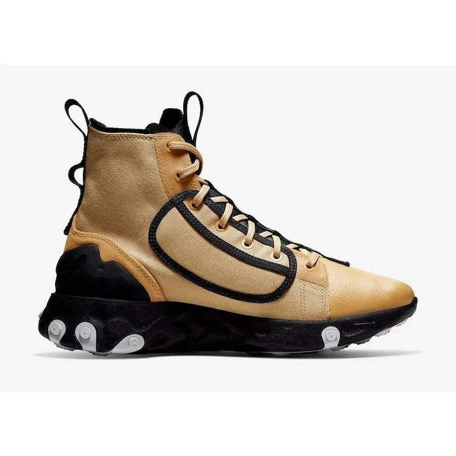 Nike React Ianga Mens Size 8 Boots Club Gold Electric Green Black AV5555-700