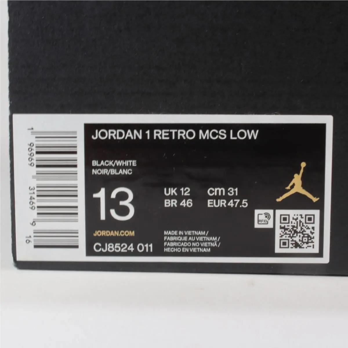Nike shoes - Nike Air Jordan 1 - Air - CJ8524-011 - Black 9