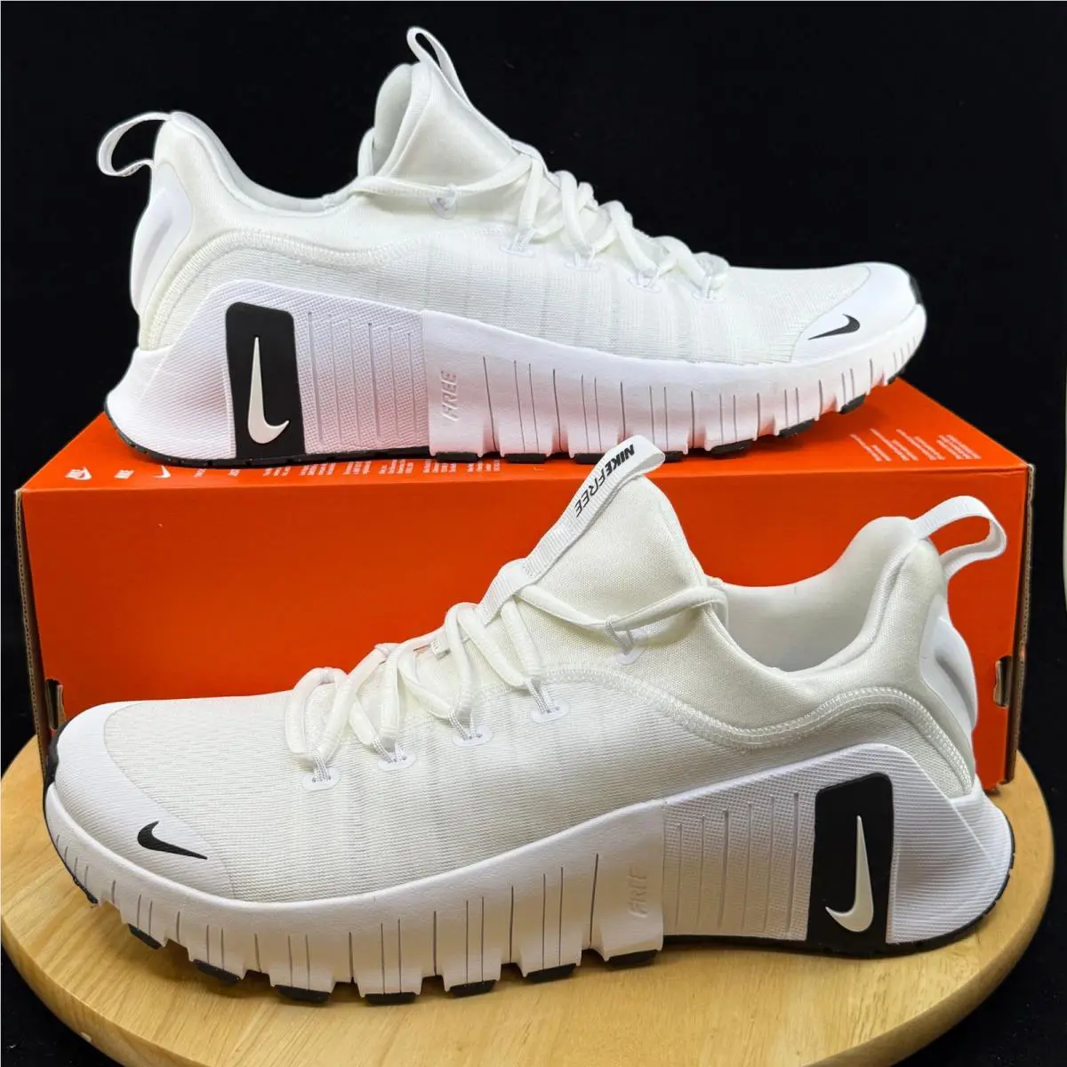 Nike Free Metcon 6 White Black Nby FJ7127-101 Sz 13 Mens Crossfit Gym Training